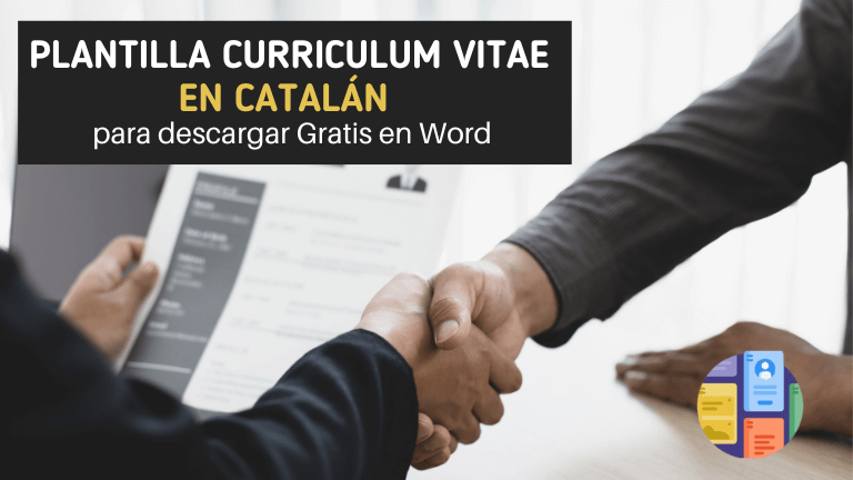 Curriculum vitae en catala plantilla para descargar en Word