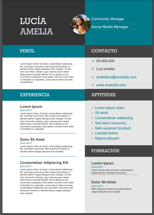 Plantillas de Curriculum Vitae gratis en español para descargar en Word