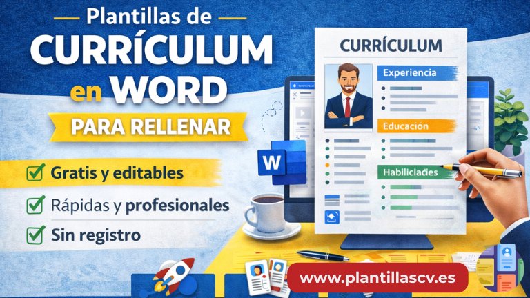 10 Mejores Plantillas de curriculum en Word para rellenar en 2026