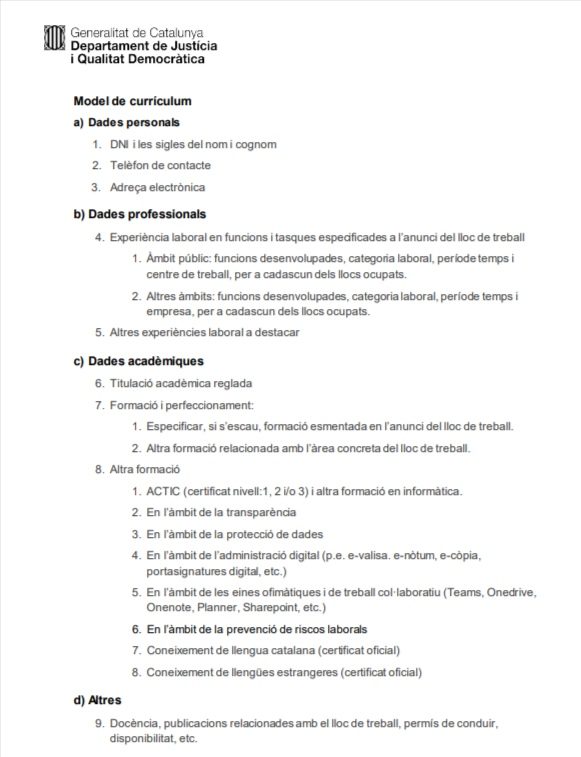 Qu&eacute; es el Curriculum ATRI, c&oacute;mo generarlo y para qu&eacute; sirve en la Generalitat