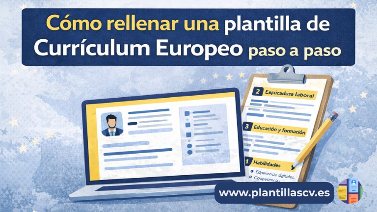 Plantilla curriculum vitae europeo para rellenar