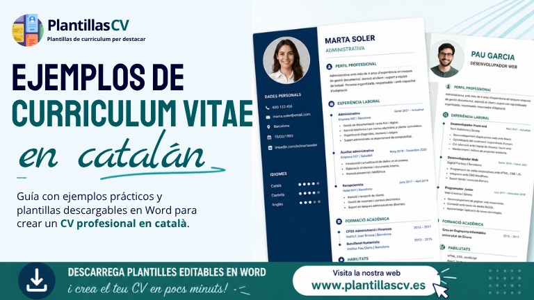 Ejemplos de curriculum vitae en catalán 2026