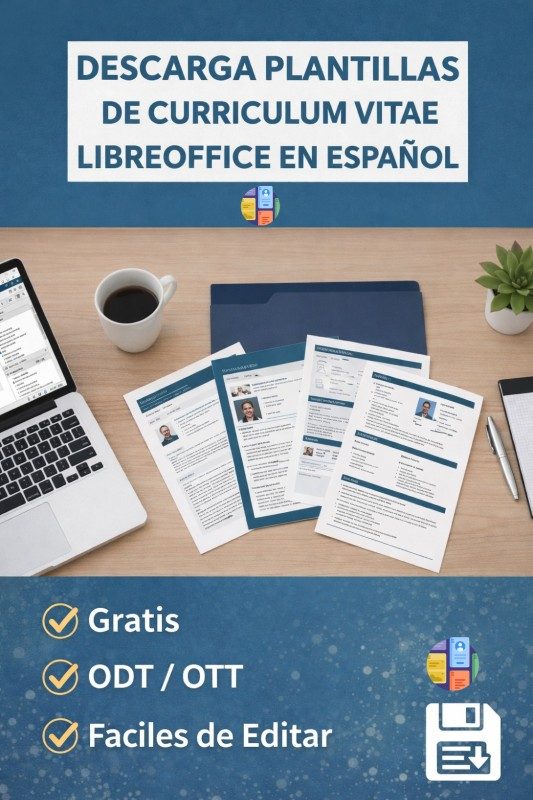 Plantilla de Curriculum Vitae para LibreOffice (ODT/OTT) – descarga gratis 2026