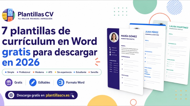 Plantillas de currÃculum en Word gratis para descargar en 2026