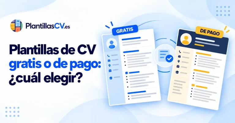 Comparativa entre plantillas de CV gratis y de pago